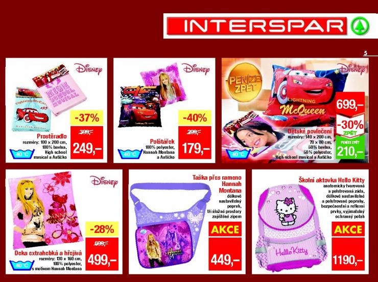 leták Interspar - textil strana 1 leták Interspar - textil strana 1