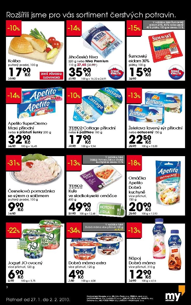 leták Tesco - my Národní strana 1 leták Tesco - my Národní strana 1