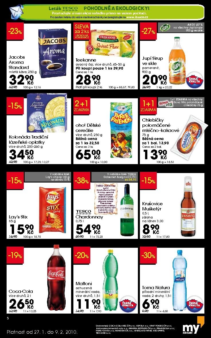 leták Tesco - my Národní strana 1 leták Tesco - my Národní strana 1