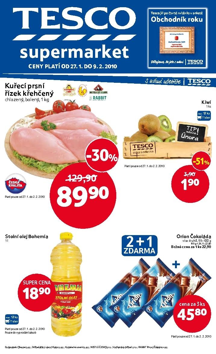 letk Tesco Supermarket strana 1