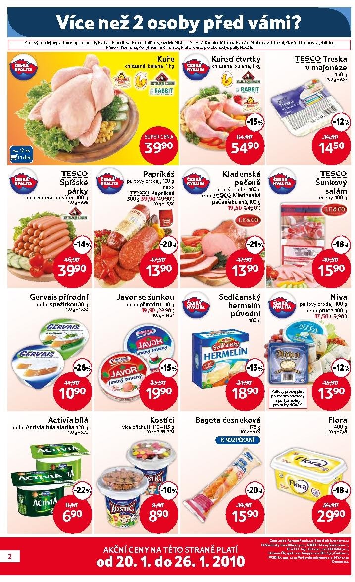 leták Tesco Supermarket strana 1 leták Tesco Supermarket strana 1