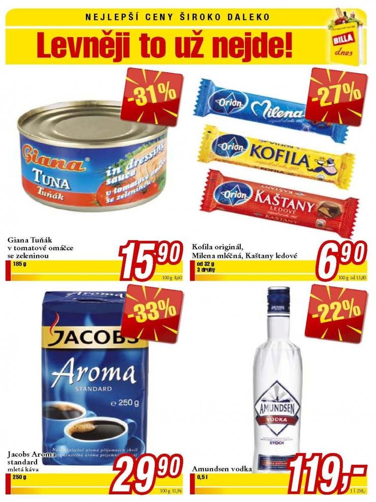 leták Billa strana 1 leták Billa strana 1