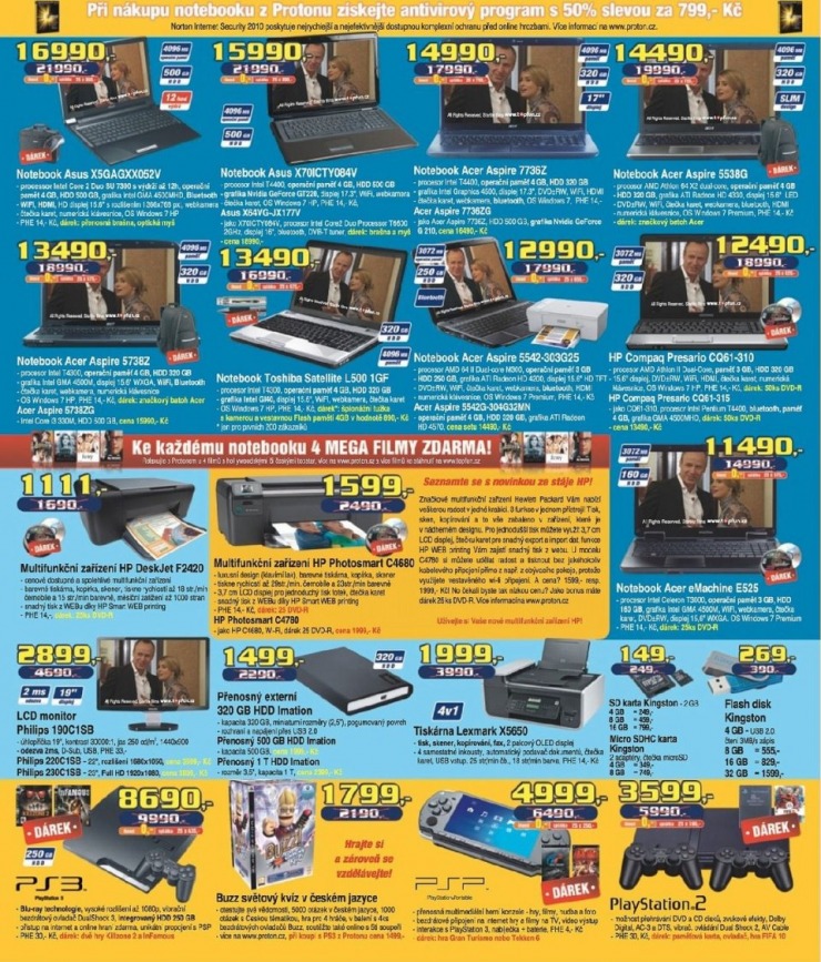 leták Proton strana 1 leták Proton strana 1