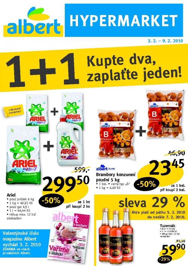 leták Albert Hypermarket strana 1 leták Albert Hypermarket strana 1