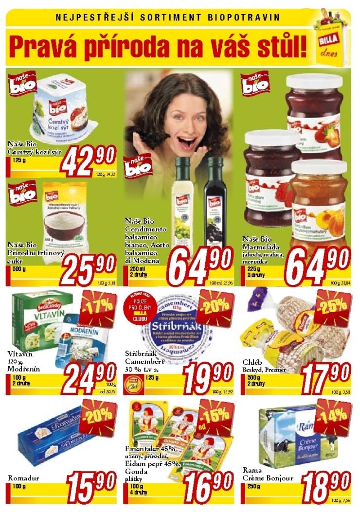 leták Billa strana 1 leták Billa strana 1