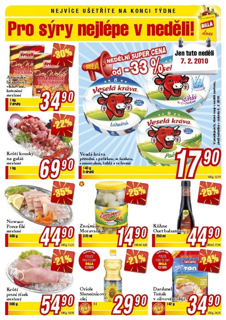 leták Billa strana 1 leták Billa strana 1