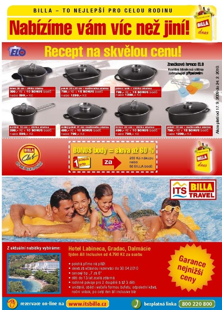 leták Billa strana 1 leták Billa strana 1