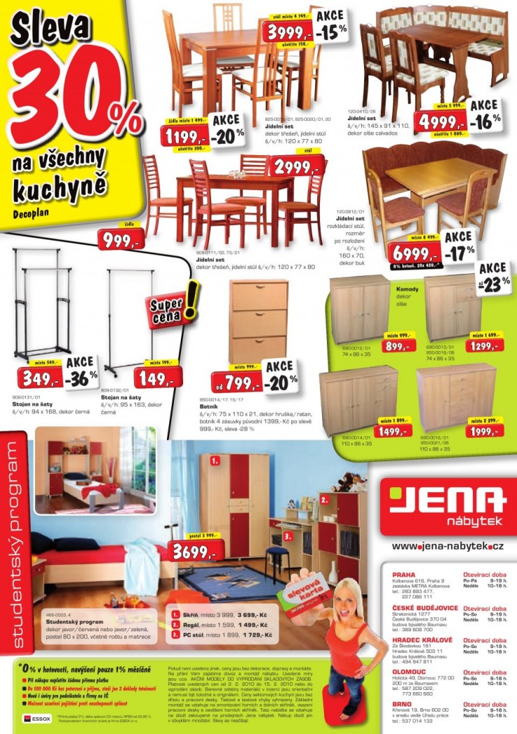 leták Jena nábytek strana 1 leták Jena nábytek strana 1