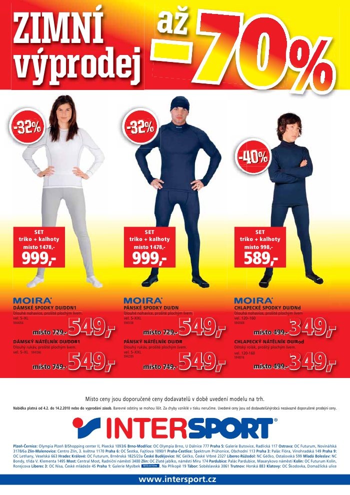 leták INTERSPORT strana 1 leták INTERSPORT strana 1