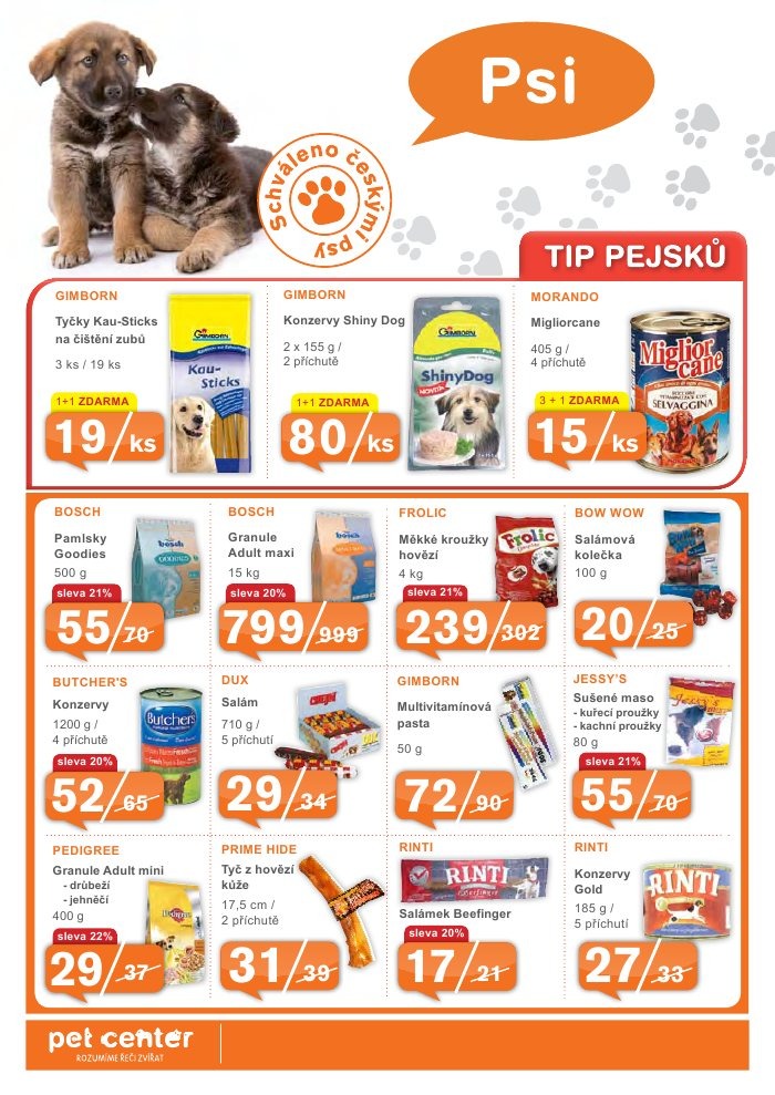 leták Pet Center strana 1 leták Pet Center strana 1