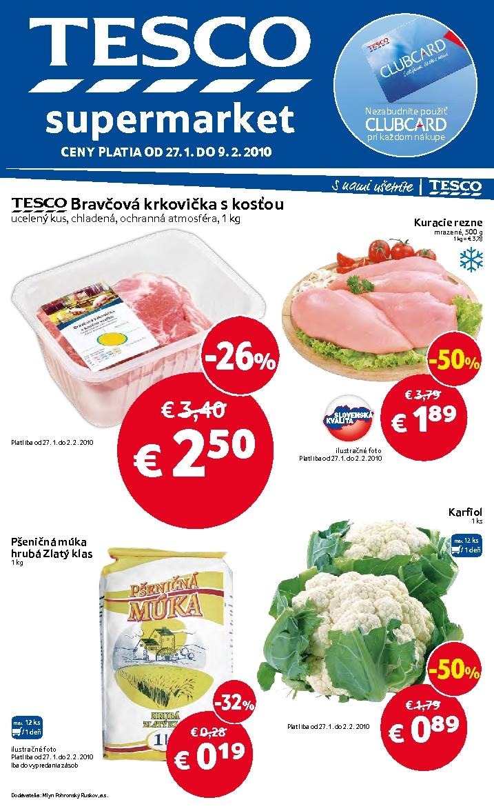 leták Tesco letáky strana 1 leták Tesco letáky strana 1