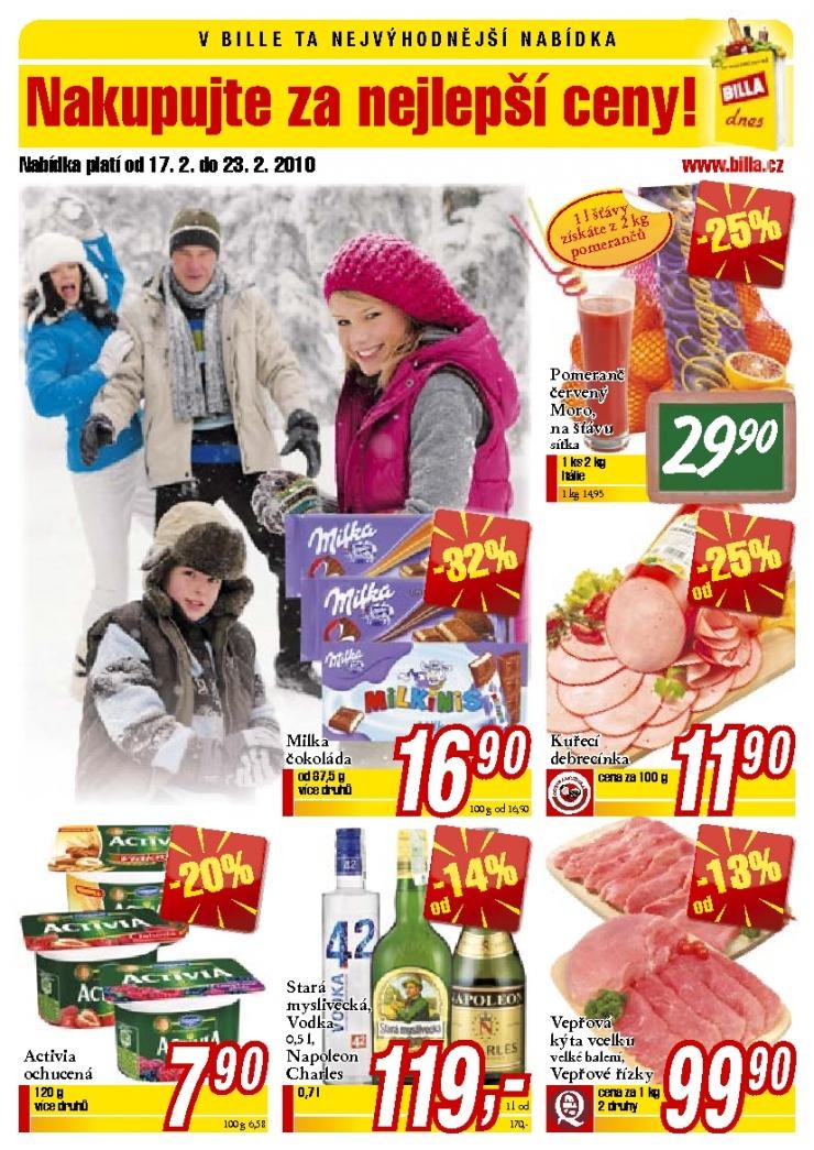letk Billa aktuln letky strana 1