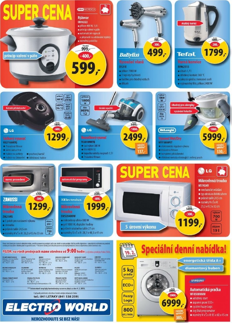 leták Electro world strana 1 leták Electro world strana 1
