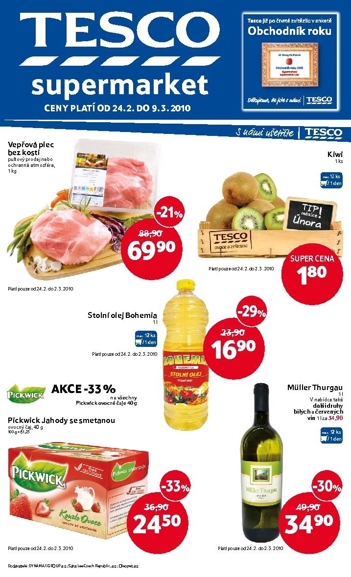 letk Tesco supermarket letky strana 1