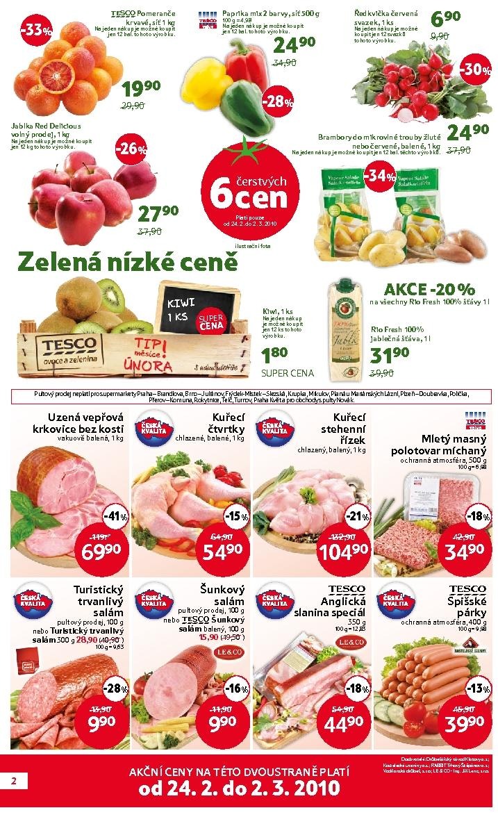 letk Tesco supermarket letky strana 1