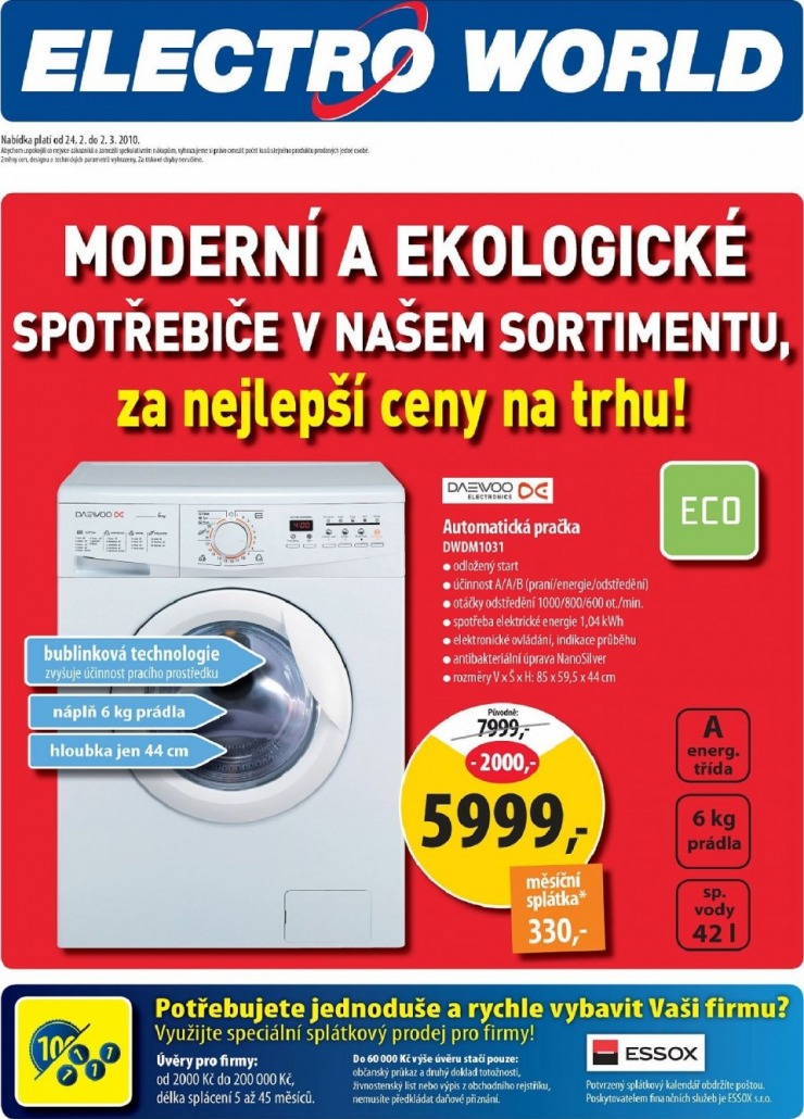 leták Electro world strana 1 leták Electro world strana 1