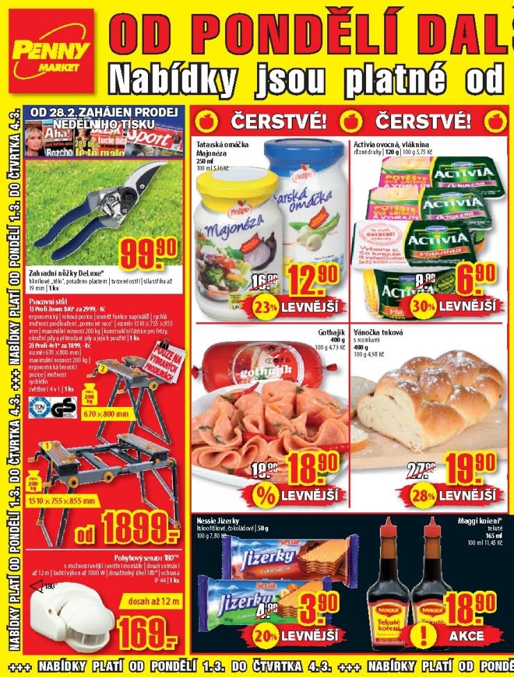 leták Penny Market akční letáky strana 1 leták Penny Market akční letáky strana 1
