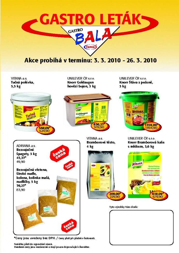 letk BALA Gastro letk strana 1