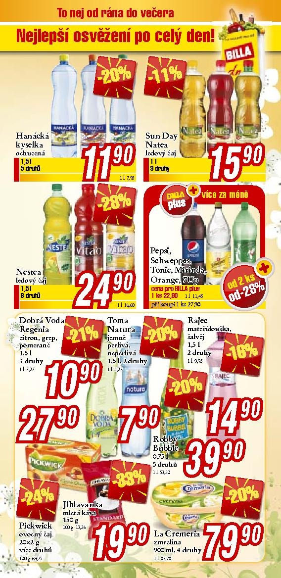 leták Billa nápojový leták strana 1 leták Billa nápojový leták strana 1