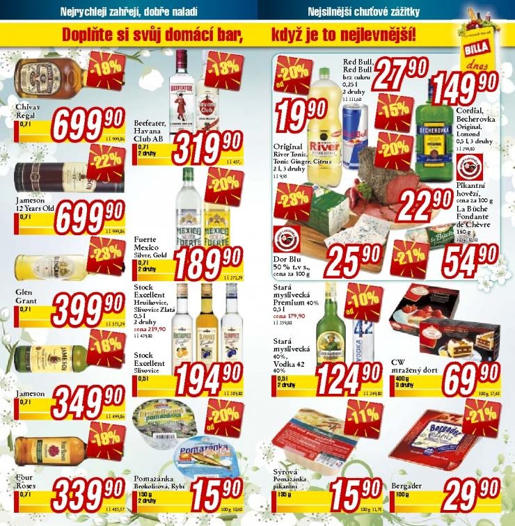 leták Billa nápojový leták strana 1 leták Billa nápojový leták strana 1