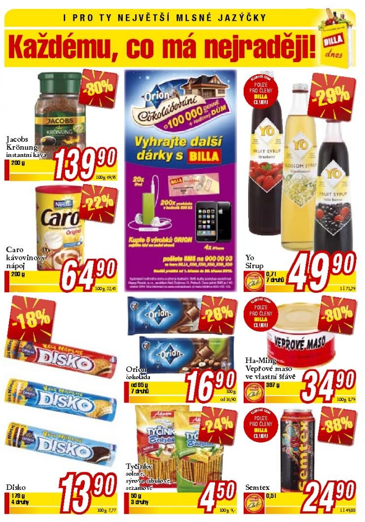 leták Billa speciální leták strana 1 leták Billa speciální leták strana 1