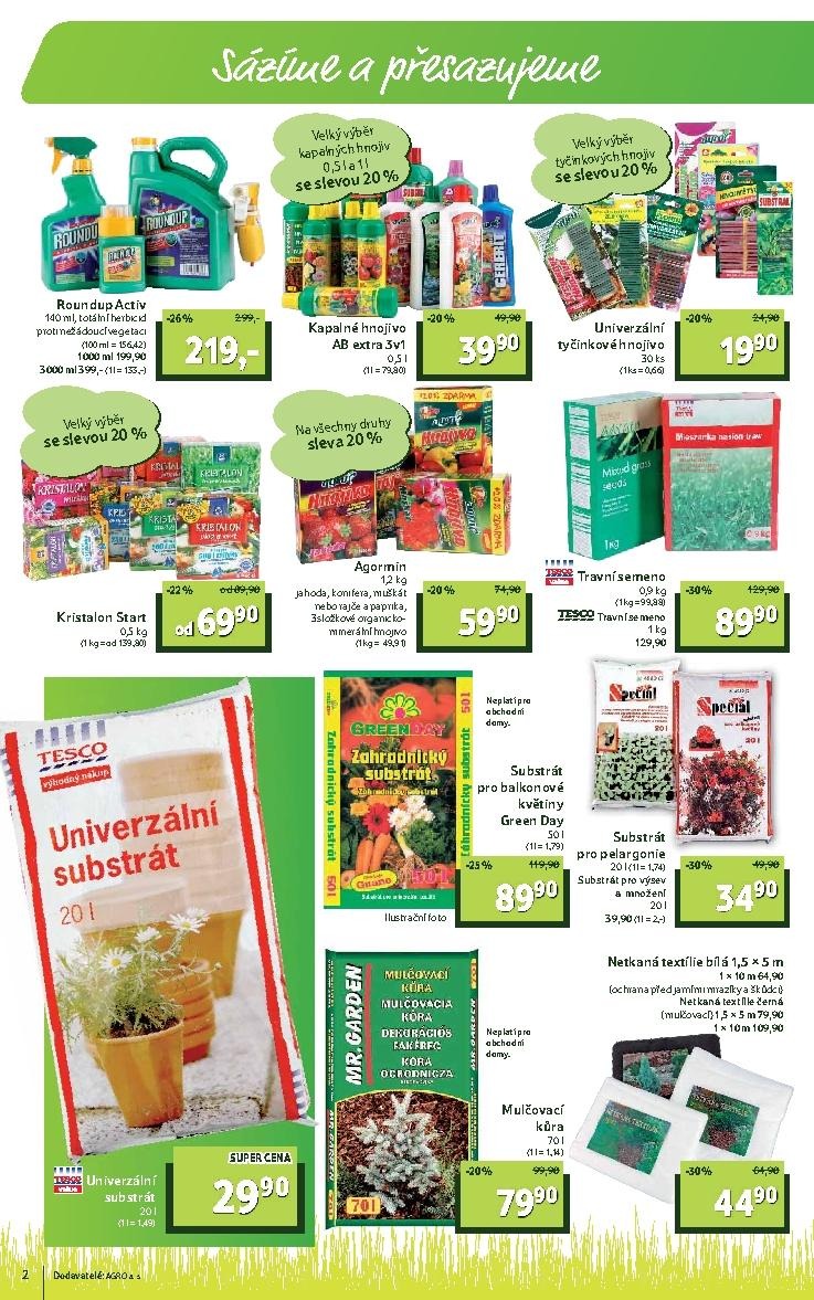 leták Tesco akční leták zahrada strana 1 leták Tesco akční leták zahrada strana 1