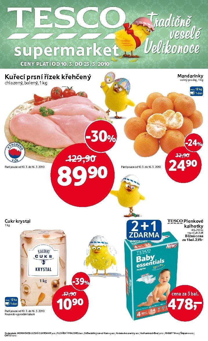 leták Tesco supermarket leták strana 1 leták Tesco supermarket leták strana 1