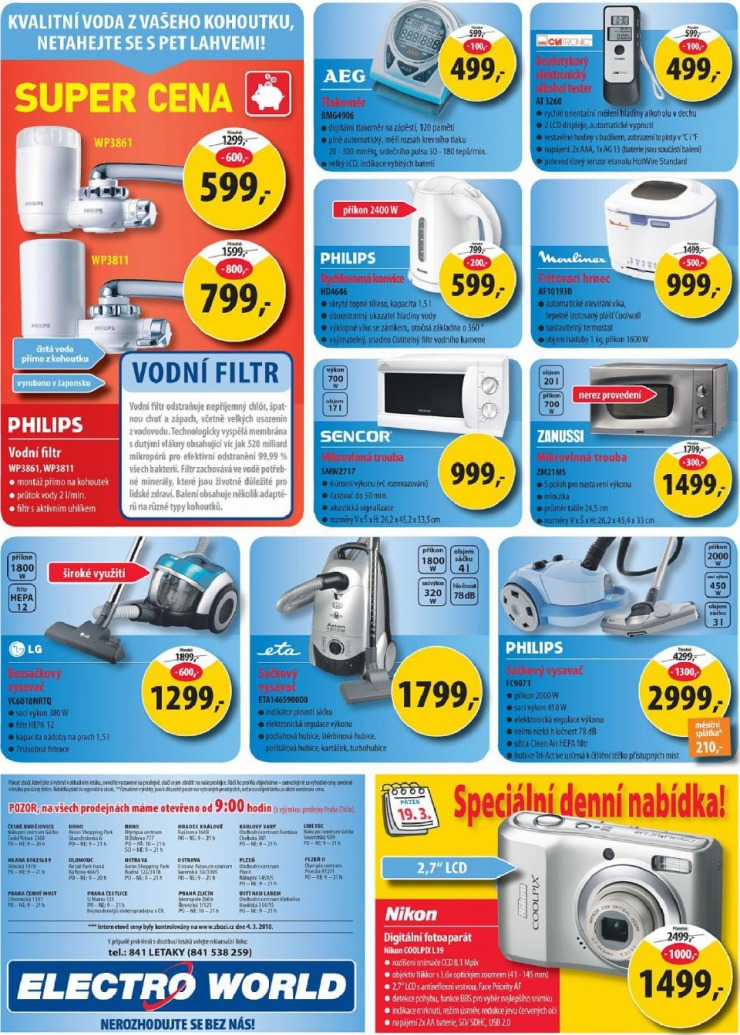 leták Electro world strana 1 leták Electro world strana 1