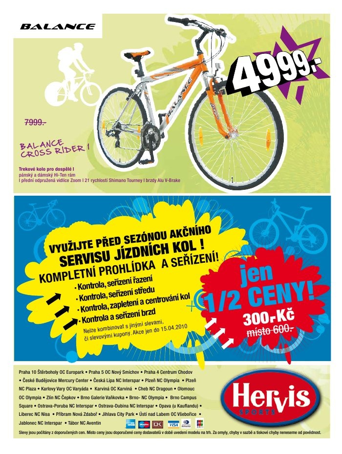 leták Hervis strana 1 leták Hervis strana 1