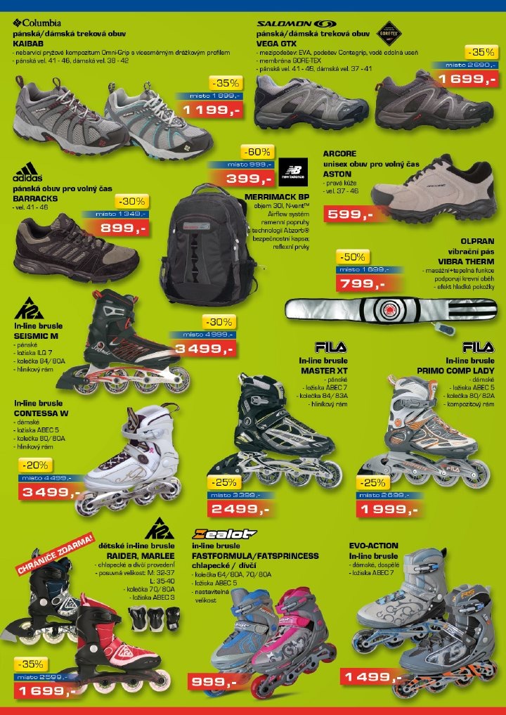 leták Sportisimo strana 1 leták Sportisimo strana 1