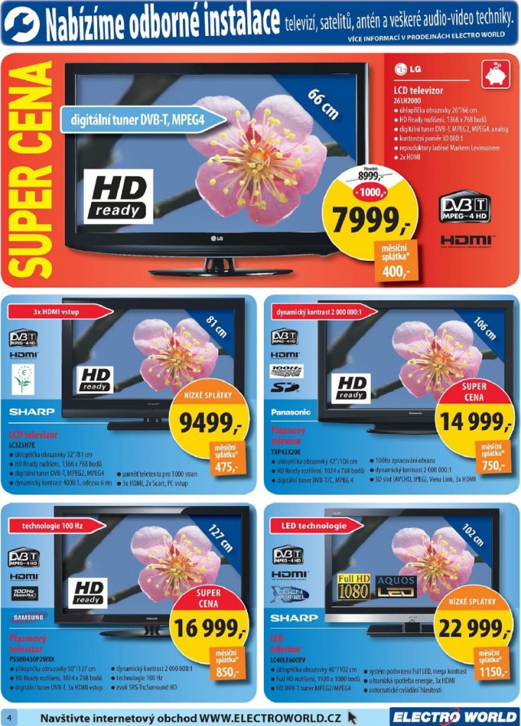 leták Electro world strana 1 leták Electro world strana 1