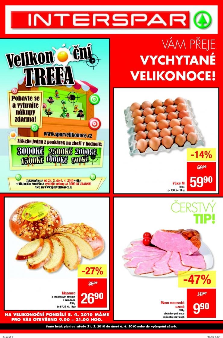 leták Interspar akční leták Velikonoce strana 1 leták Interspar akční leták Velikonoce strana 1