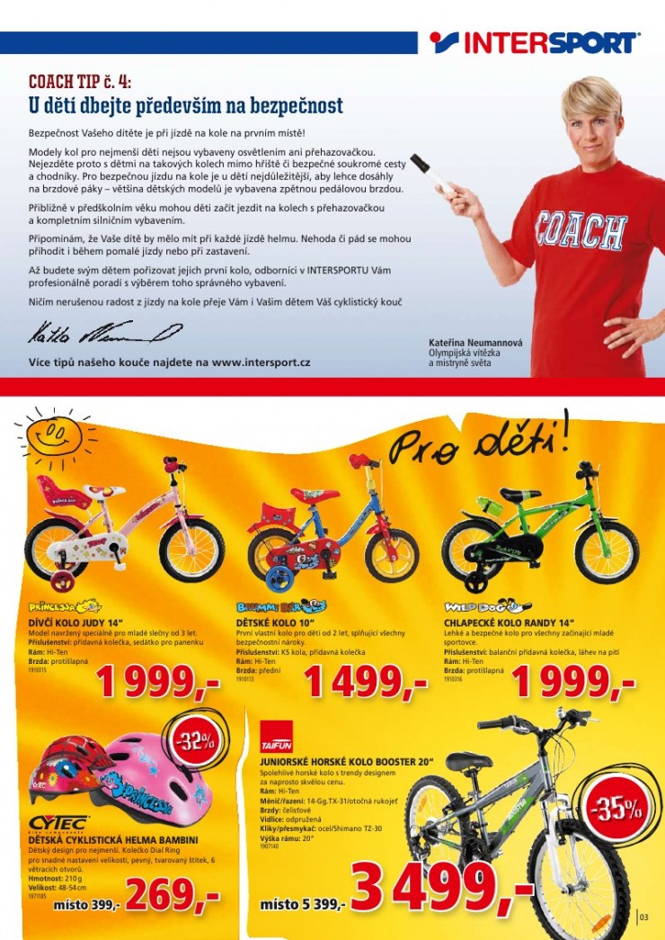 leták INTERSPORT strana 1 leták INTERSPORT strana 1