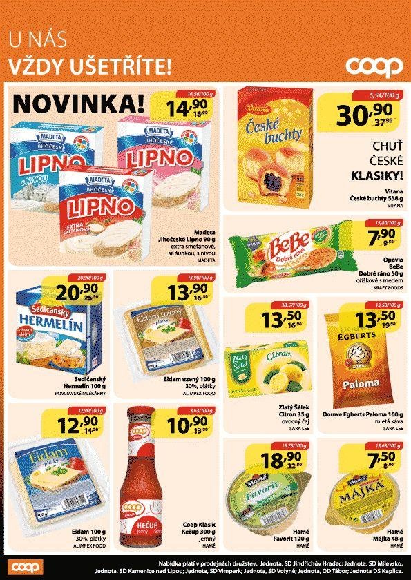 leták COOP akční letáky jihočes. region strana 1 leták COOP akční letáky jihočes. region strana 1