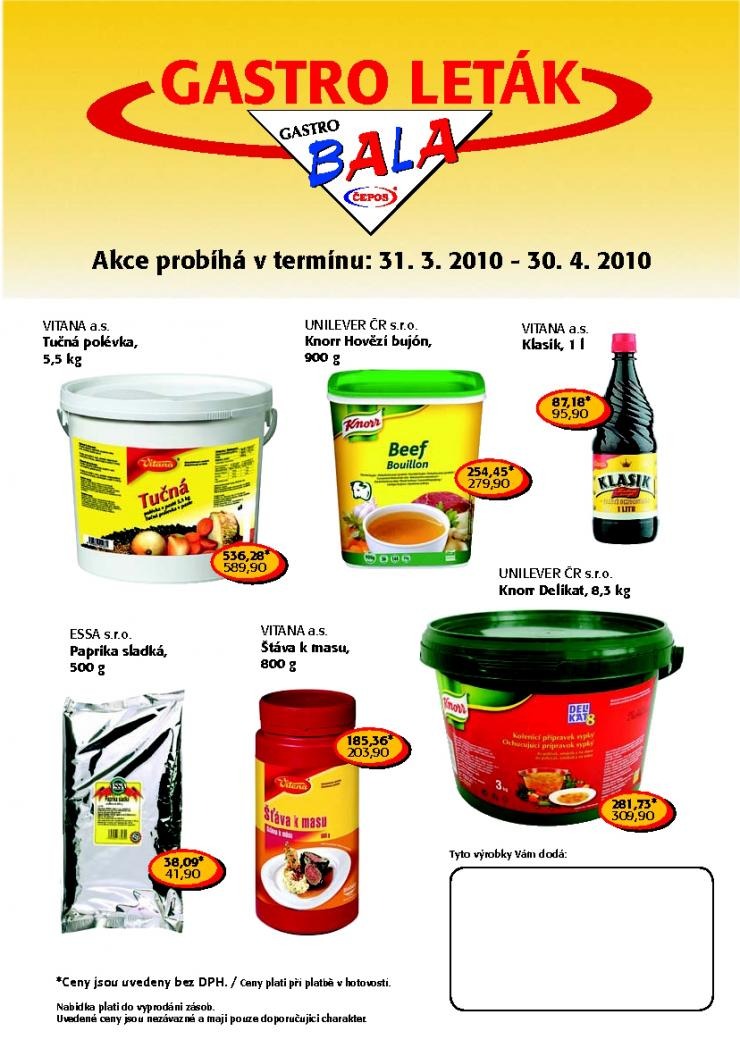 letk BALA Gastro letk strana 1
