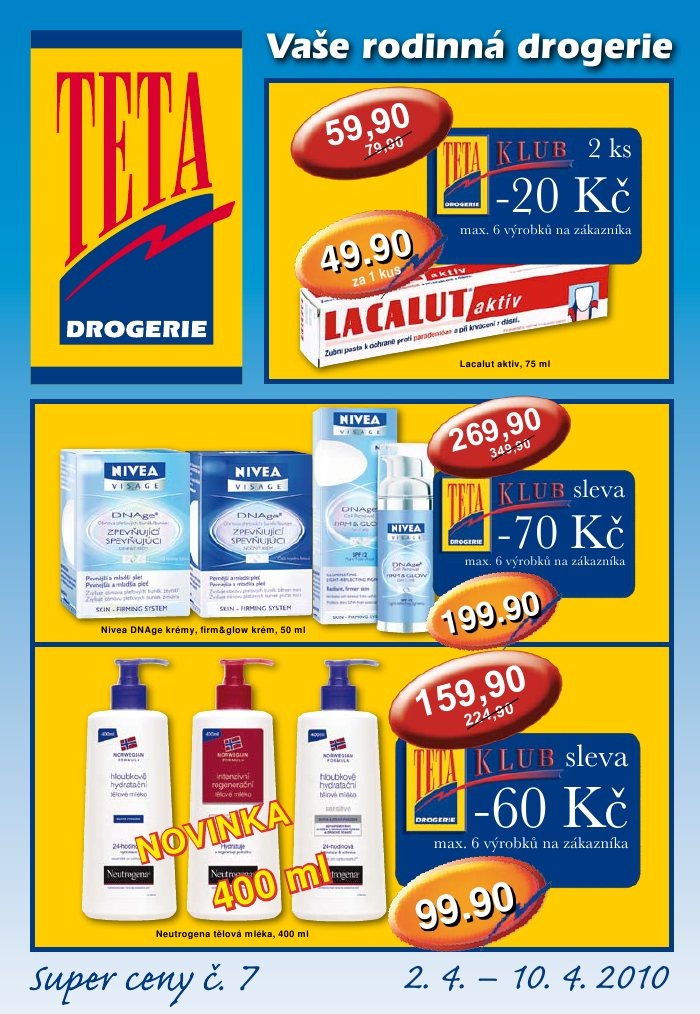 leták TETA drogerie strana 1 leták TETA drogerie strana 1