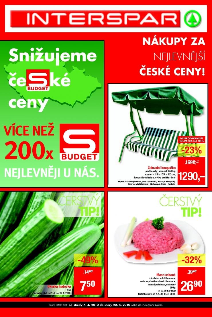 leták Interspar aktuální letáky strana 1 leták Interspar aktuální letáky strana 1