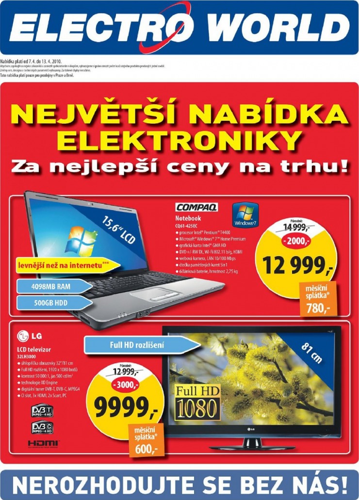 leták Electro world strana 1 leták Electro world strana 1