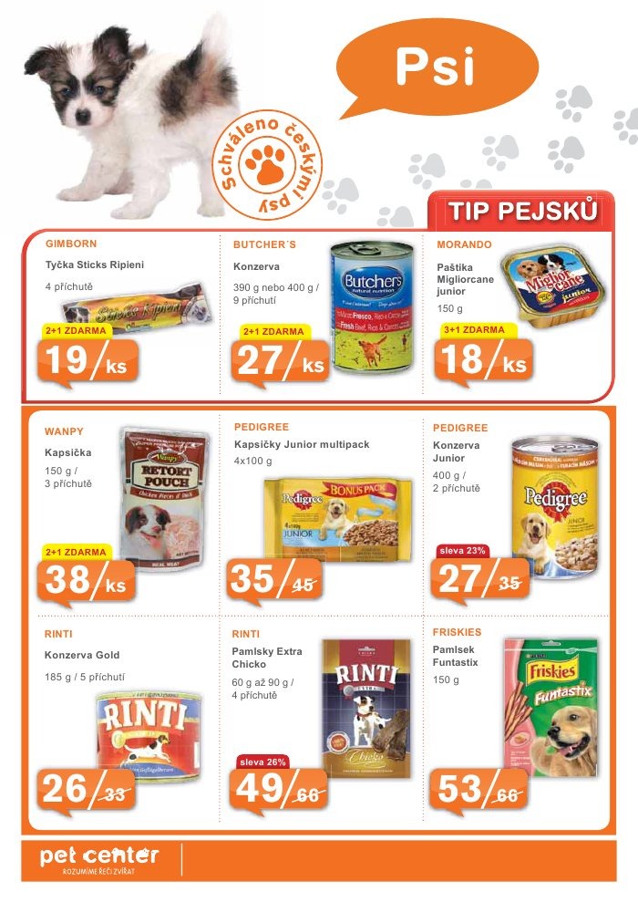 leták Pet Center strana 1 leták Pet Center strana 1