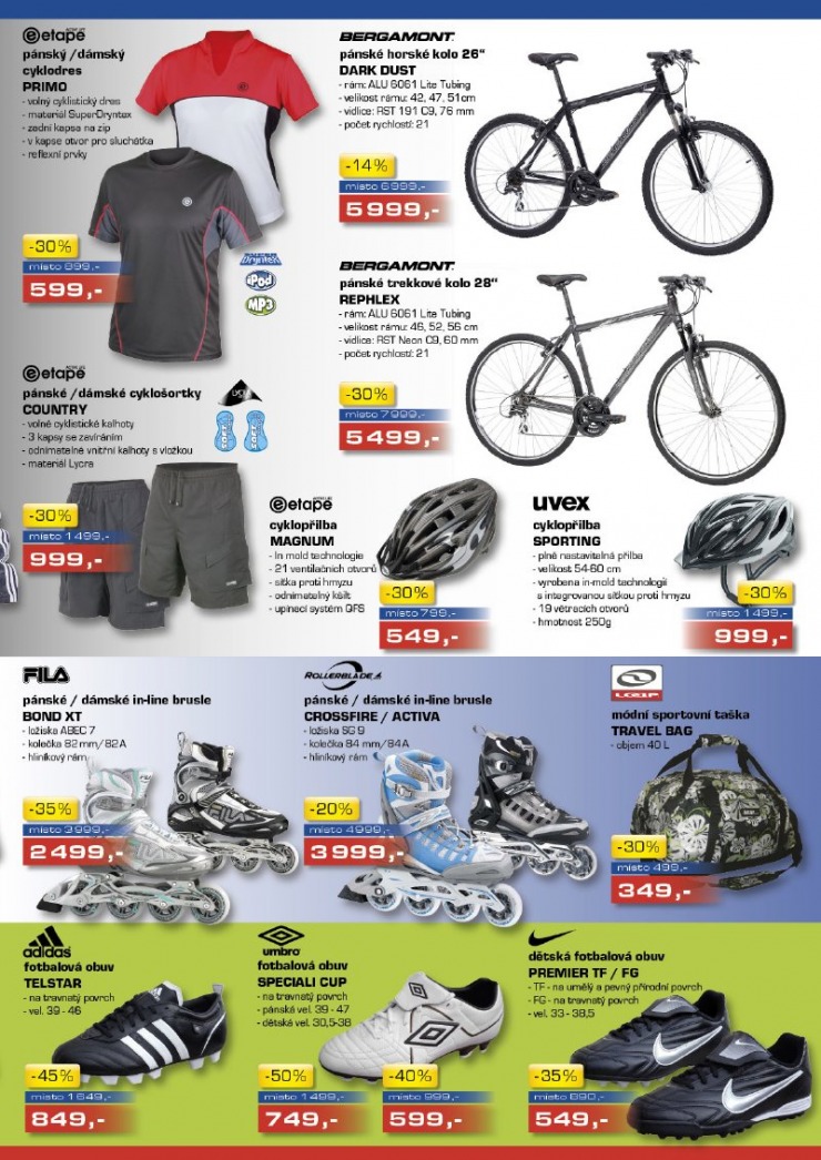 leták Sportisimo strana 1 leták Sportisimo strana 1