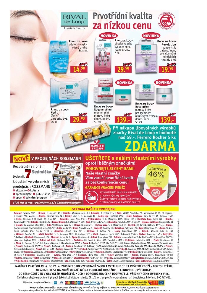 leták Rossmann strana 1 leták Rossmann strana 1