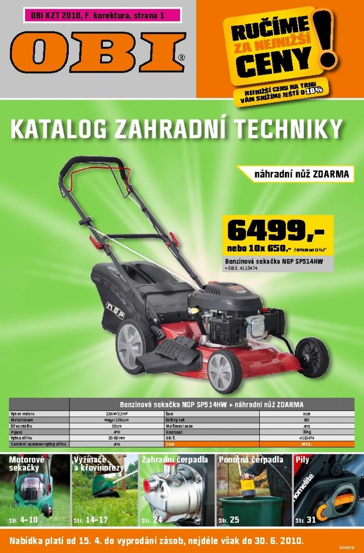 letk OBI katalog zahradn technika strana 1