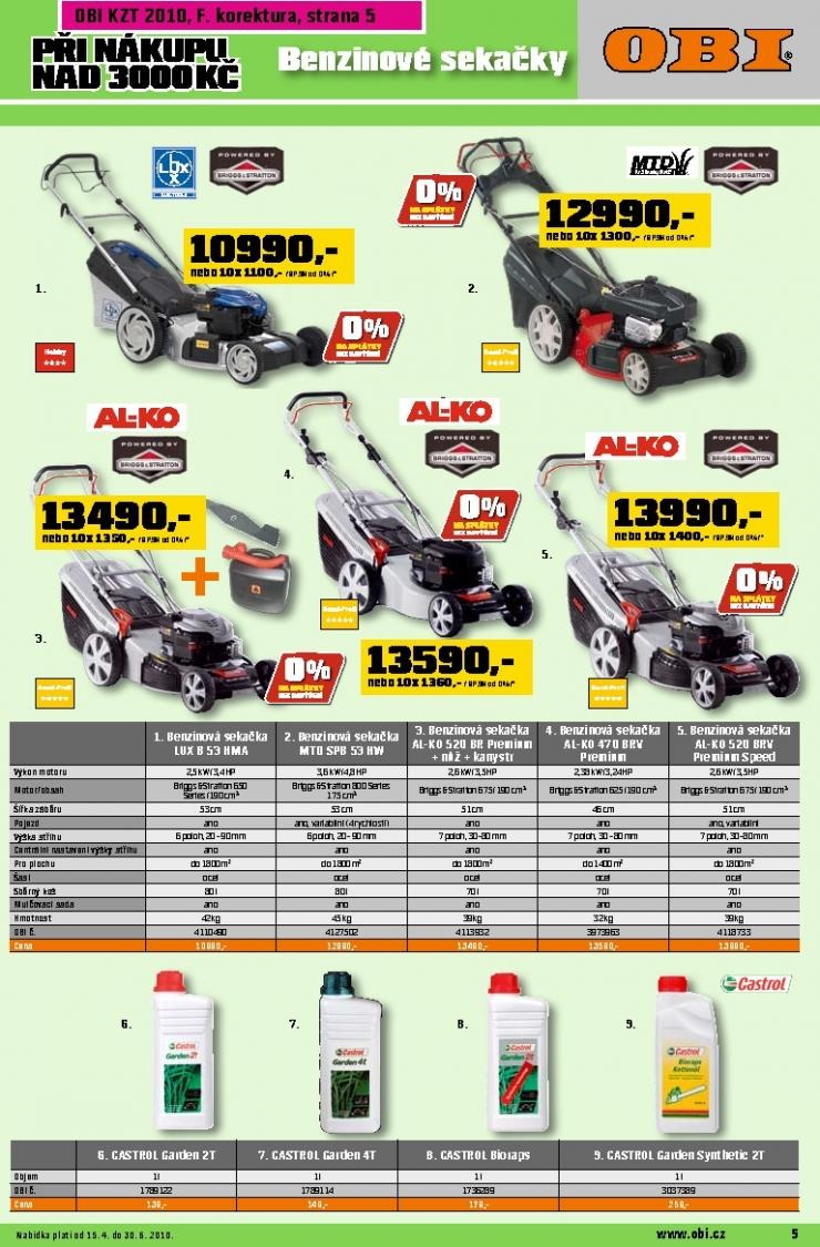 let�k OBI katalog zahradn� technika strana 1