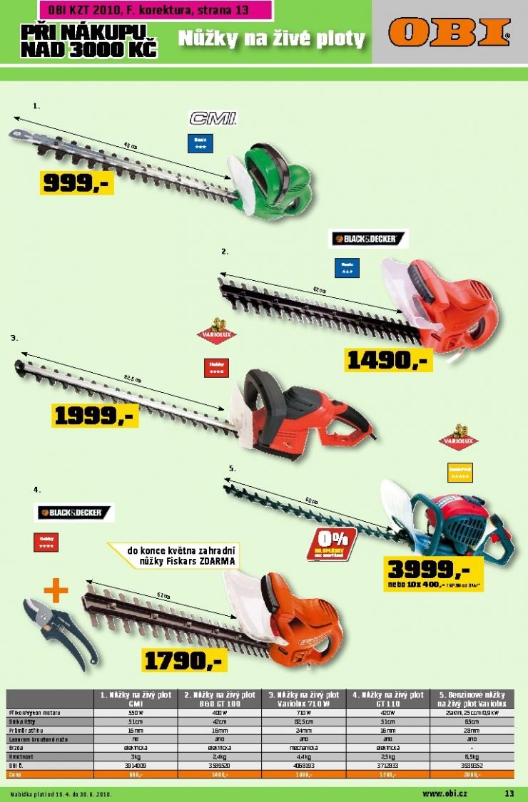 let�k OBI katalog zahradn� technika strana 1