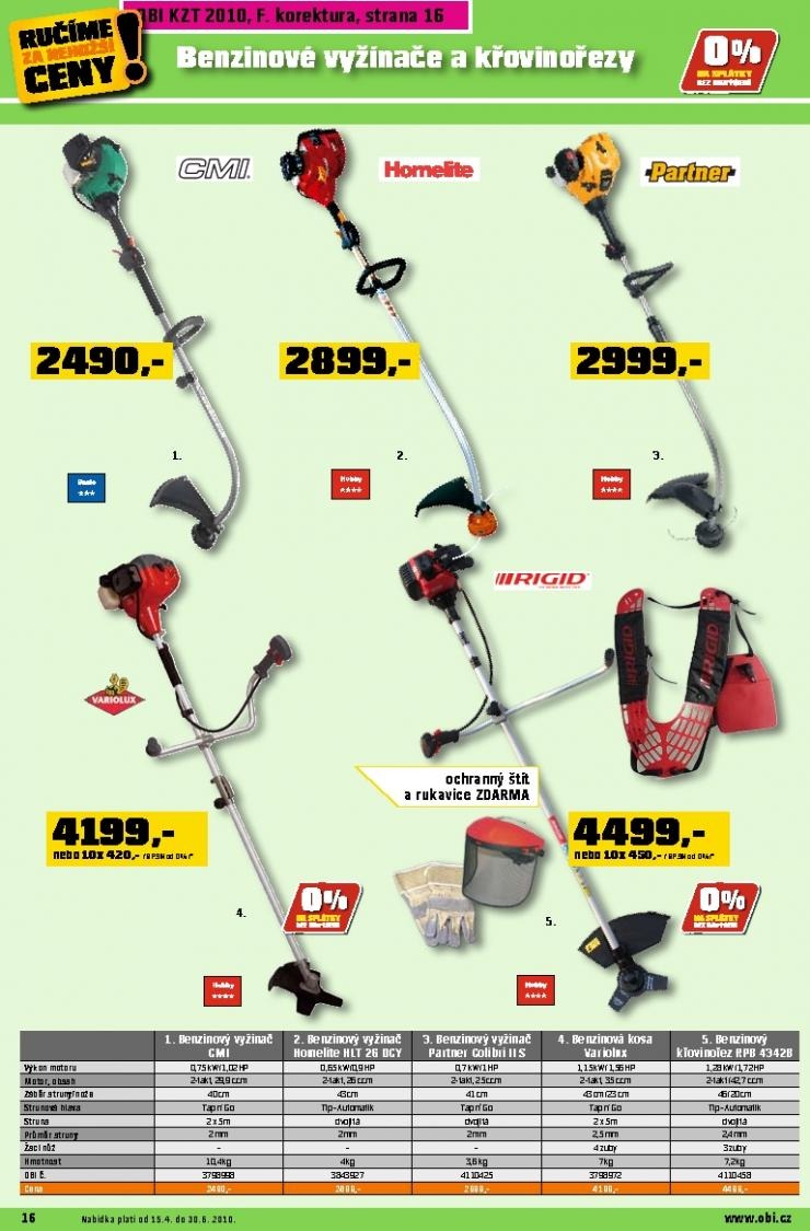 let�k OBI katalog zahradn� technika strana 1