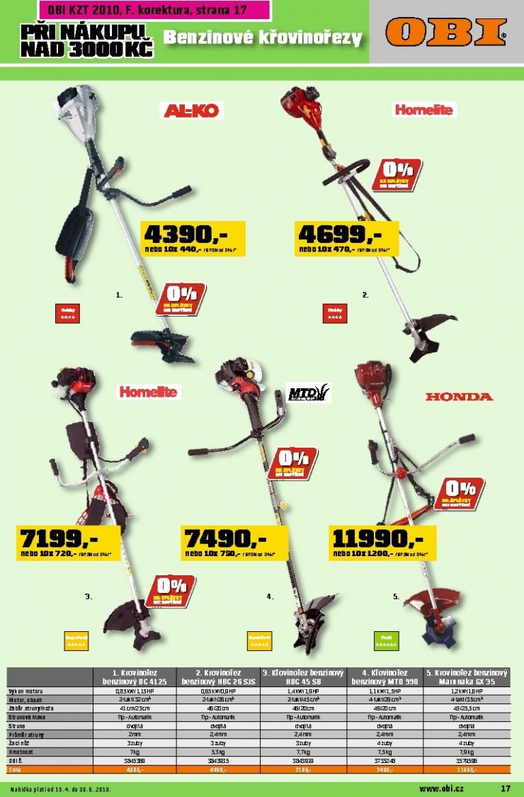 let�k OBI katalog zahradn� technika strana 1