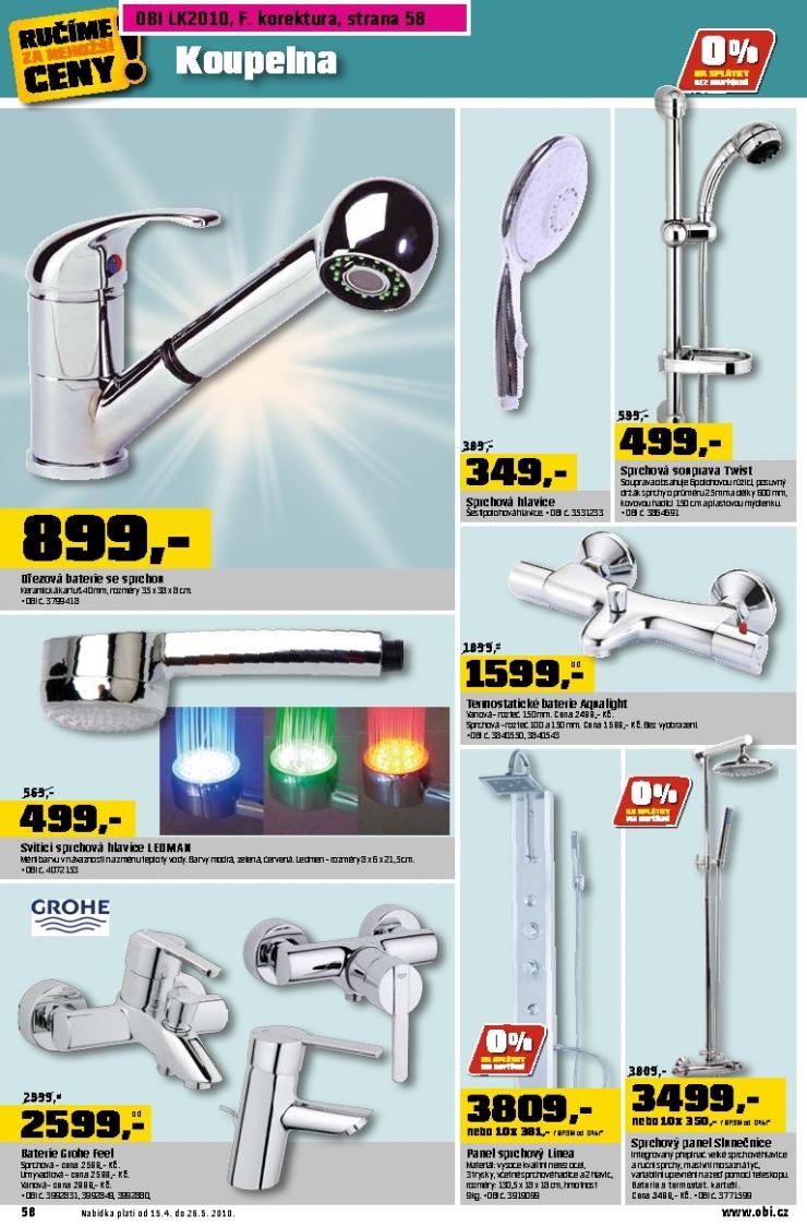 leták OBI letní katalog 1.část strana 1 leták OBI letní katalog 1.část strana 1
