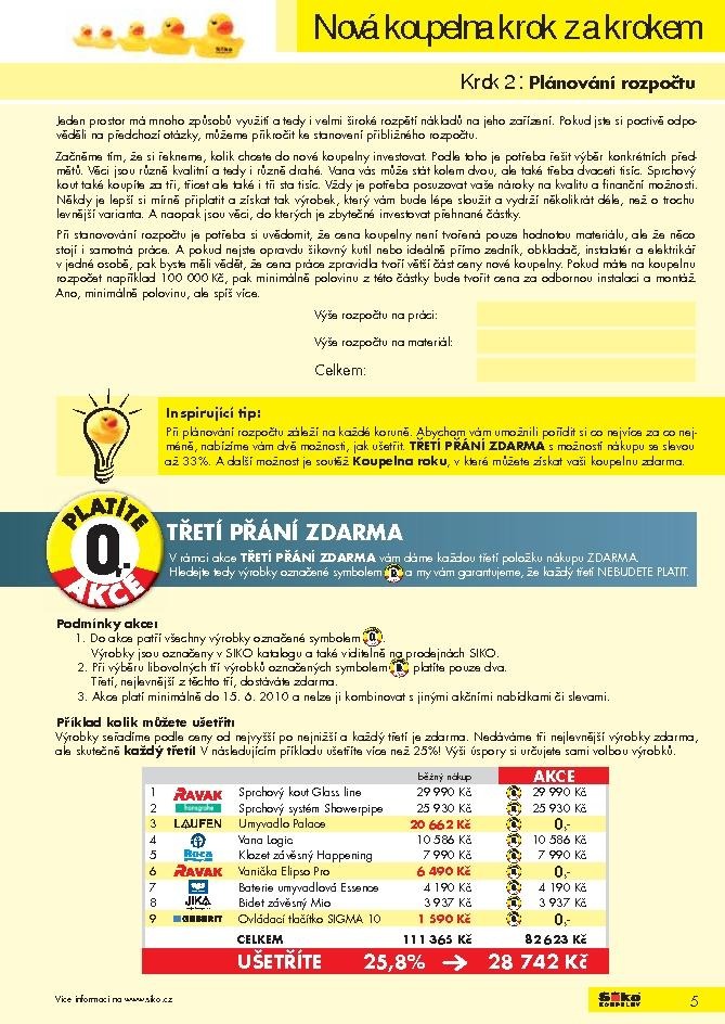 let�k Siko koupelny katalog 1. ��st strana 1