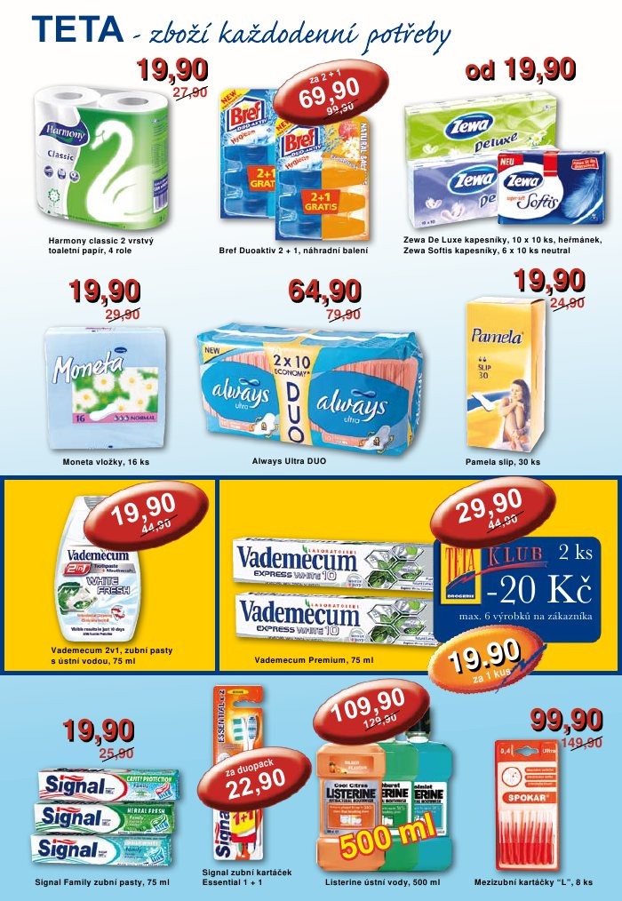 leták TETA drogerie strana 1 leták TETA drogerie strana 1