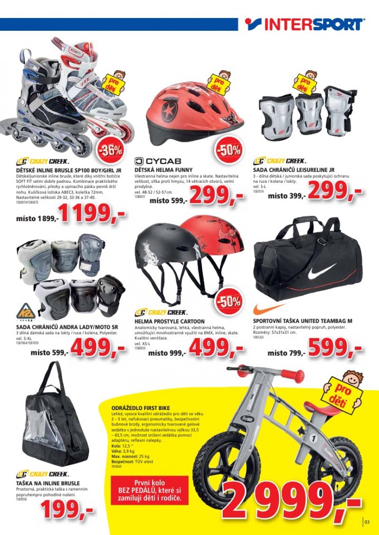 leták INTERSPORT strana 1 leták INTERSPORT strana 1